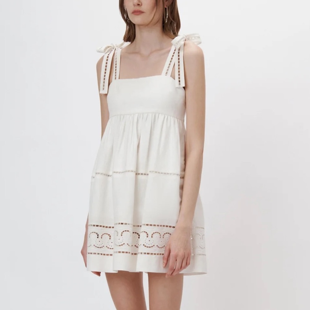 NWT SIMKHAI KLEMENTINE EMBROIDERED DRESS